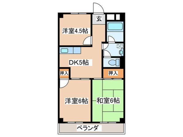 チェリーハイツの物件間取画像